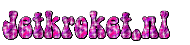 jetkroket.nl in grote glitterende letters